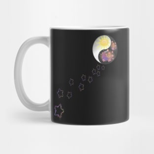 Yin & Yang Moon, Sun & Stars Graphic Art Spiritual Gifts Mug